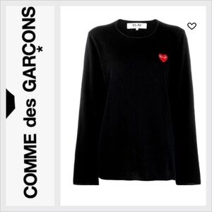 MWT Commes des Garcons long sleeve pullover M